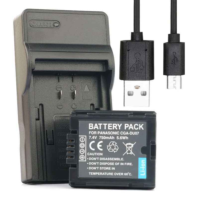 LANFULANG CGA CGR DU06 DU07 Батарея (1 шт. в комплекте) и USB Зарядное устройство для цифрового