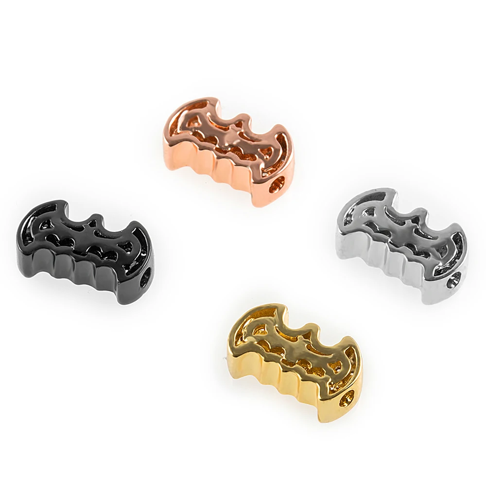 13*8mm Bat High Quality DIY Men's Bracelet Beads Jewelry Accessories Making Necklace Pendant Copper Cubic Zirconia Hole Finding |