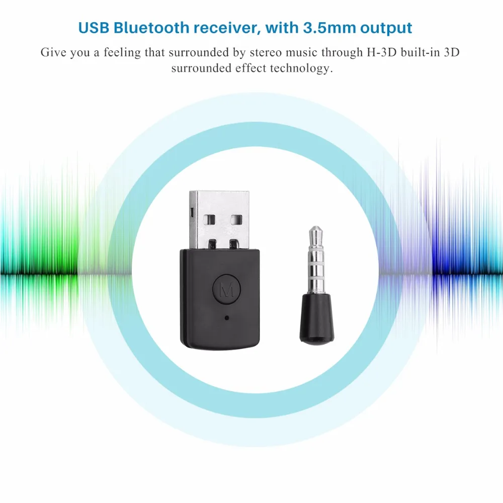 Powstro 3 5 мм USB адаптер Bluetooth 4 0 ключ EDR для PS4 Стабильная производительность