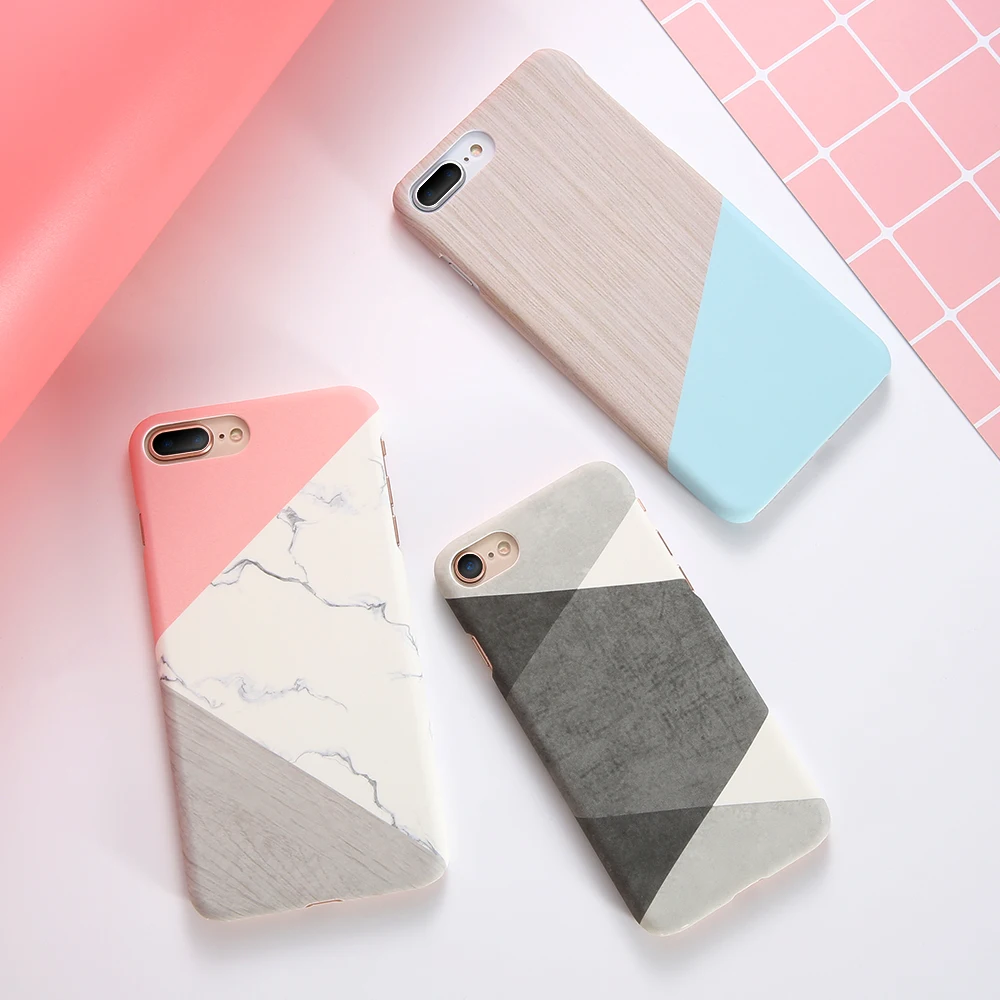 KISSCASE простой Контрастный ЦВЕТНОЙ чехол для телефона iPhone 7 8 X XS Max XR мраморные