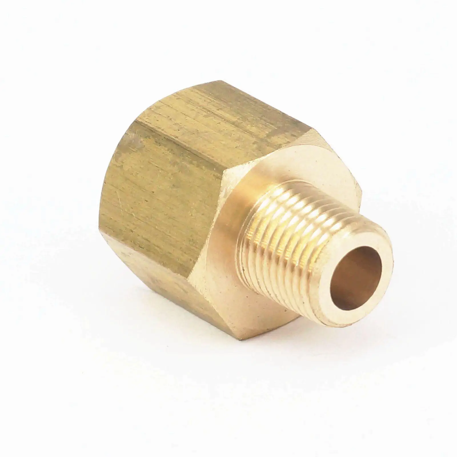 1/8 &quotNPT Male x 1/4&quot NPT Female латунный Соединительный соединитель для манометра воздуха