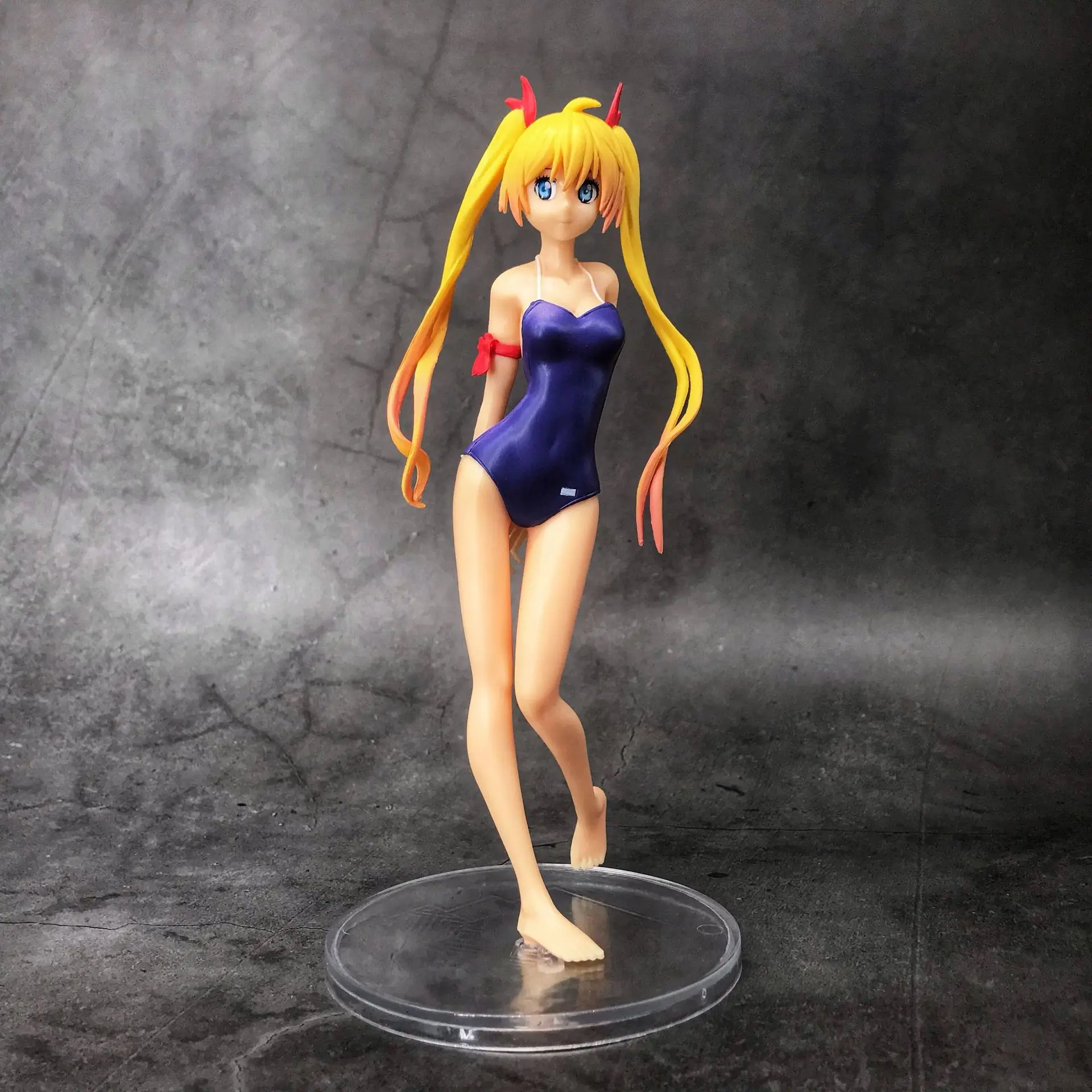 Nisekoi Аниме фигурку Kirisaki Chitoge синий купальник версия модели ПВХ игрушка в бикини
