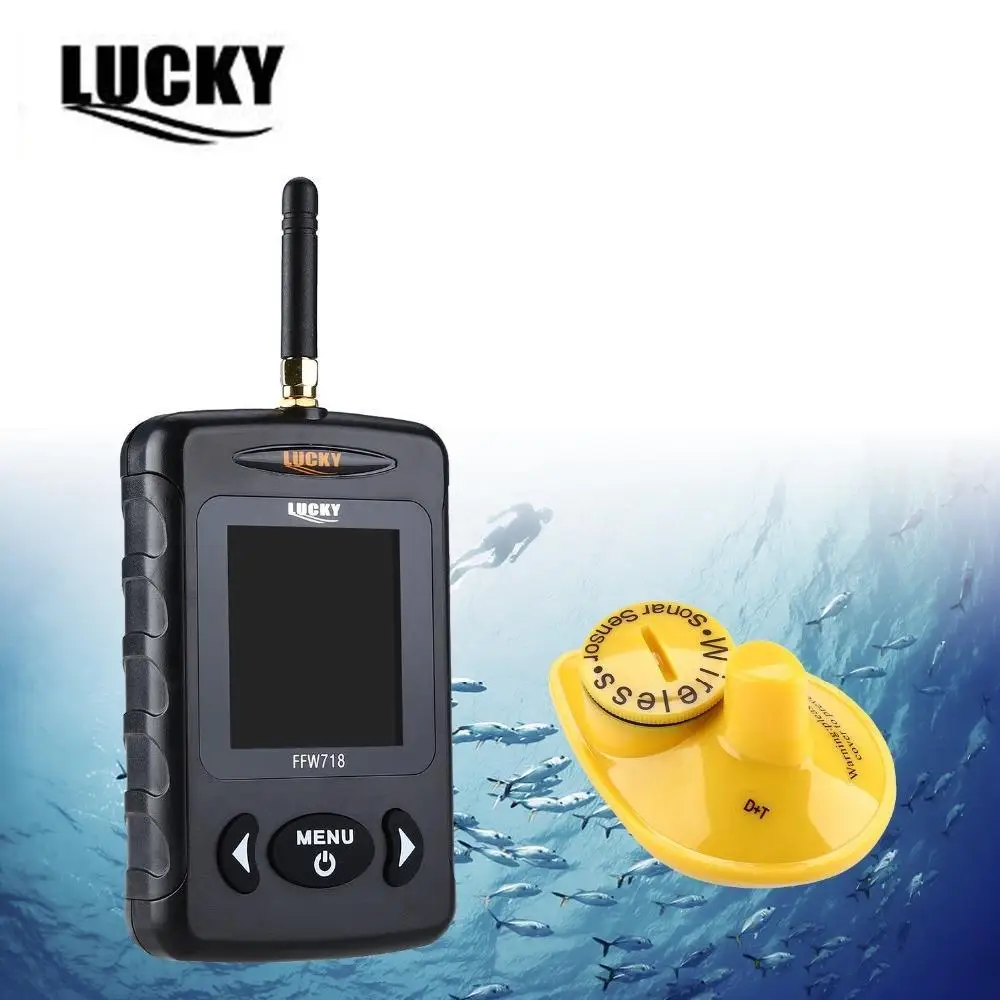 Рыболокатор для подводной рыбалки беспроводной эхолот Sonar Sea Ocean 40 м/120 футов