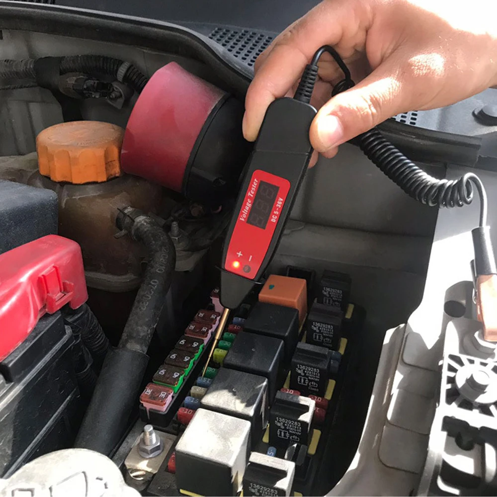 Universal Multifunctional Car Digital LCD Electric 5-36V Test Pen Probe Detector Tester LED Light Automotive Diagnostic Tool | Автомобили