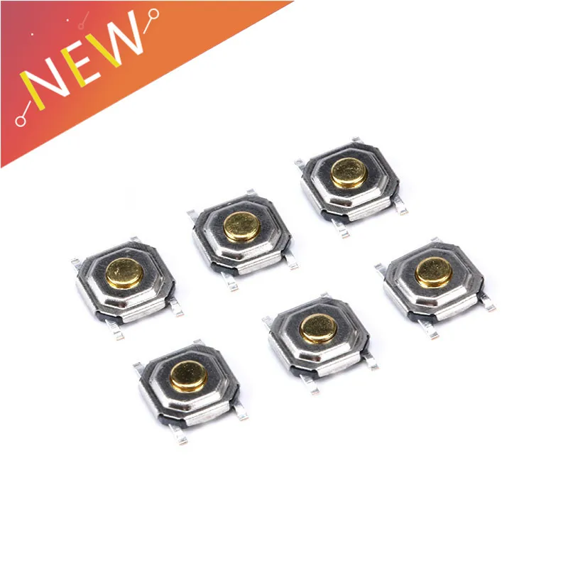 40 шт./лот SMD кнопочный переключатель 4*4*1 5 мм тактильный такт микро
