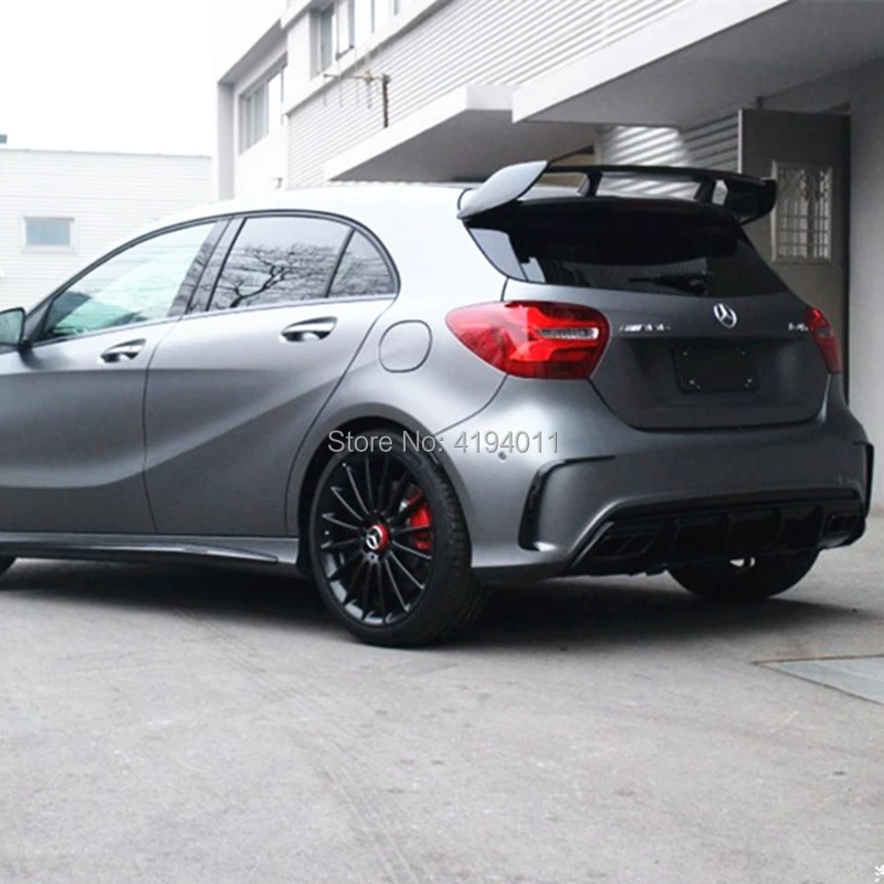 ABS краска черный красный цвет задний спойлер крыло для Mercedes Benz A Class W176 A160 A180 A200 A250 A45 AMG 5 дверь хэтчбек 2013