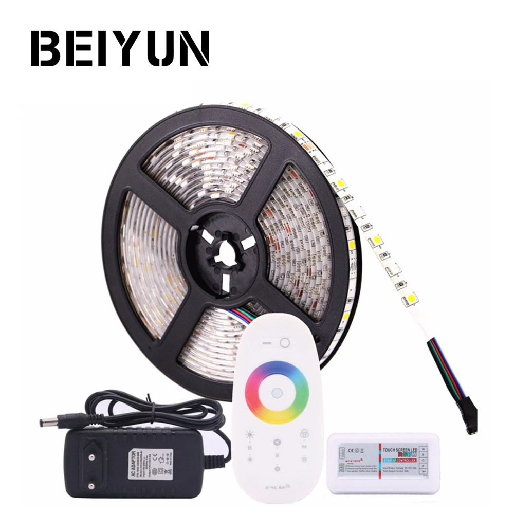 RGB Светодиодная лента Водонепроницаемая 5050 RGBW RGBWW Гибкая неоновая с 2 4G RF