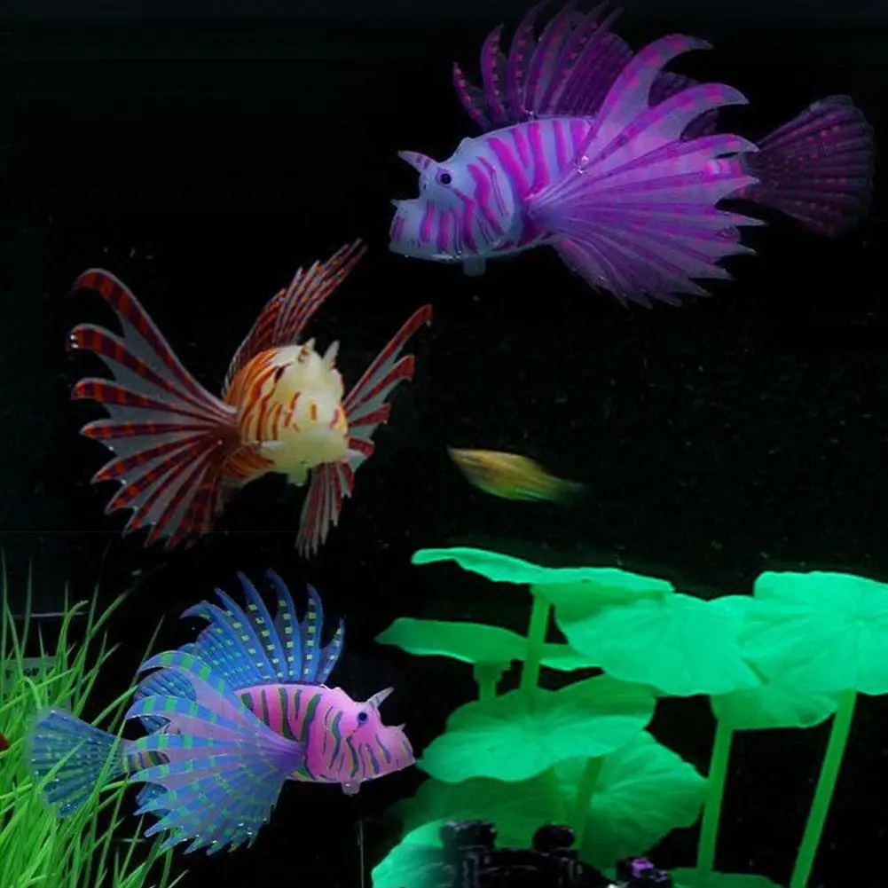 2018 новый дизайн мини Желейная рыба светящийся эффект домашний офисный Декор для