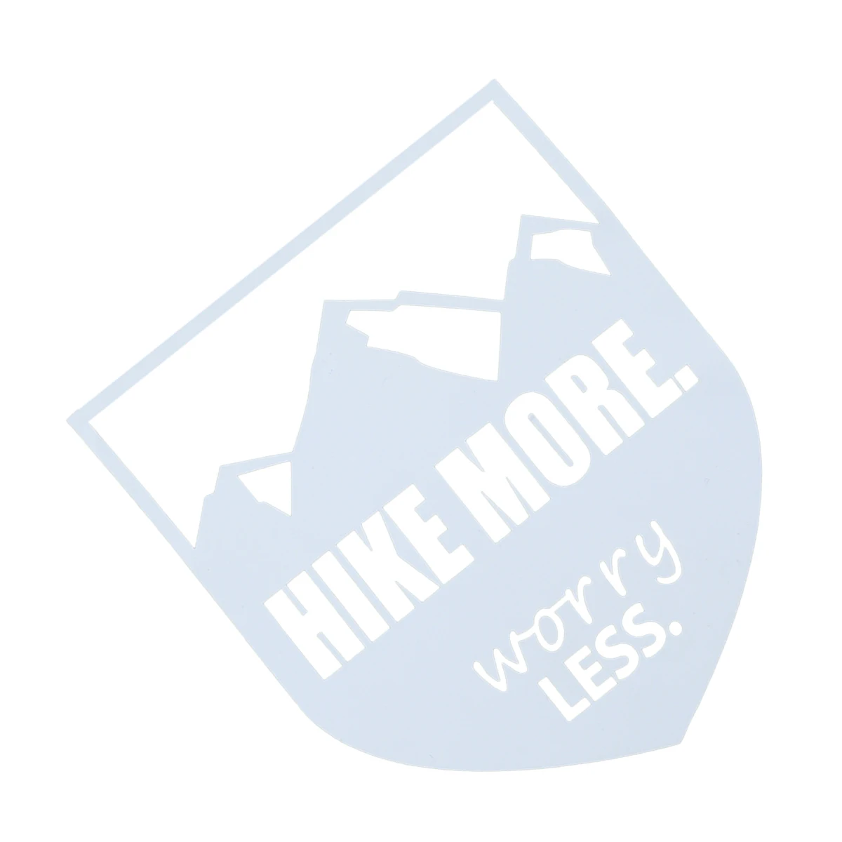 Hike больше беспокойтесь меньше наклейки Автомобильные фары бампер наклейка