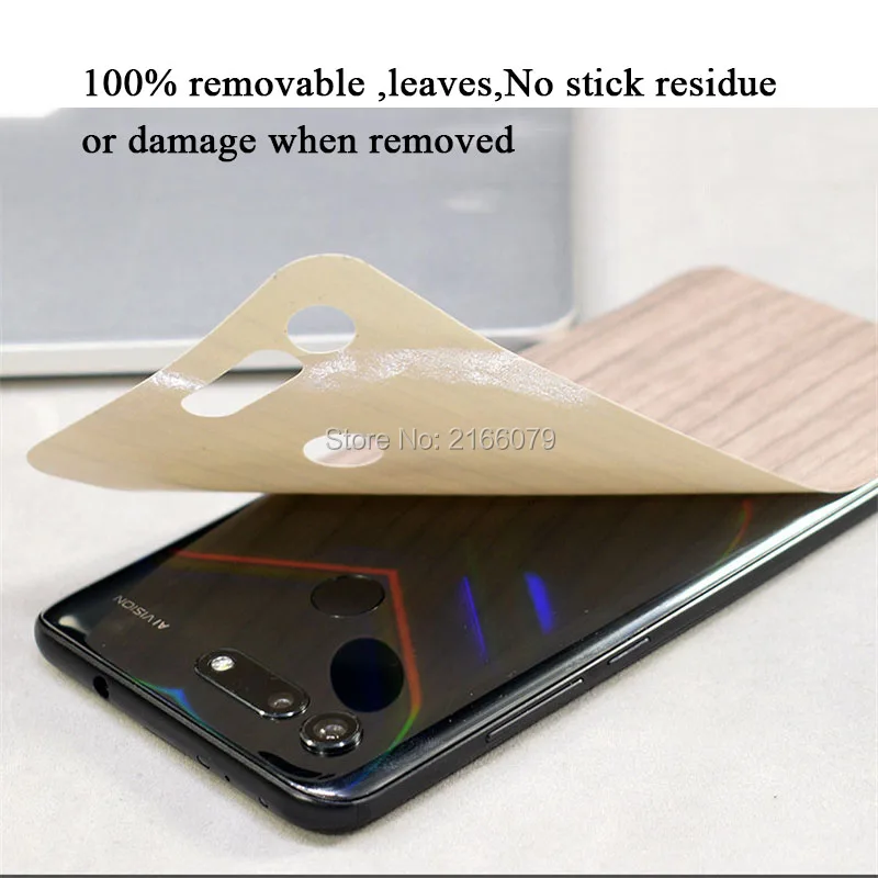 For Huawei Honor View20 10 P30 P20 Mate 20 20X Pro Lite Back Cover 3D Imitation Wood Grain Protection Skin Decal Sticker Film | Мобильные