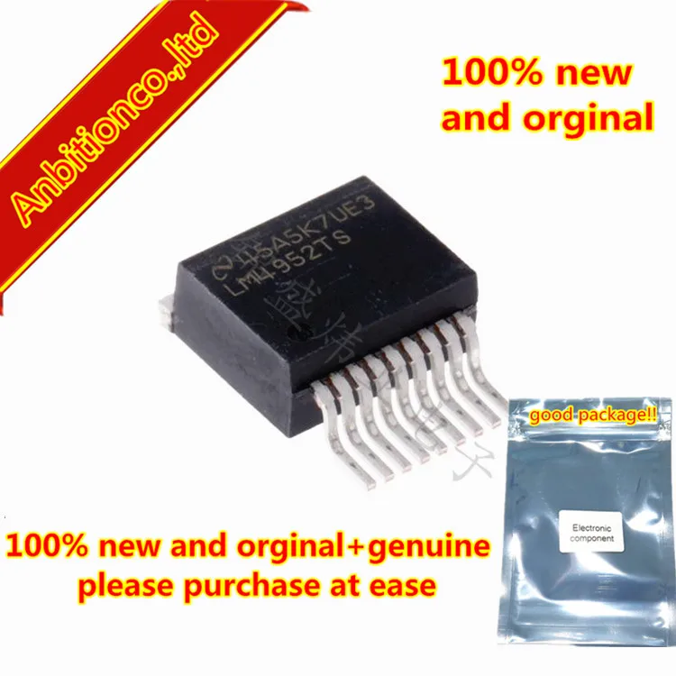 

5 шт. 100% новый и оригинальный LM4952TSX LM4952TS TO-263 Бумер аудио усилитель мощности серии 3,1 W стерео-SE аудио усилитель мощности в наличии