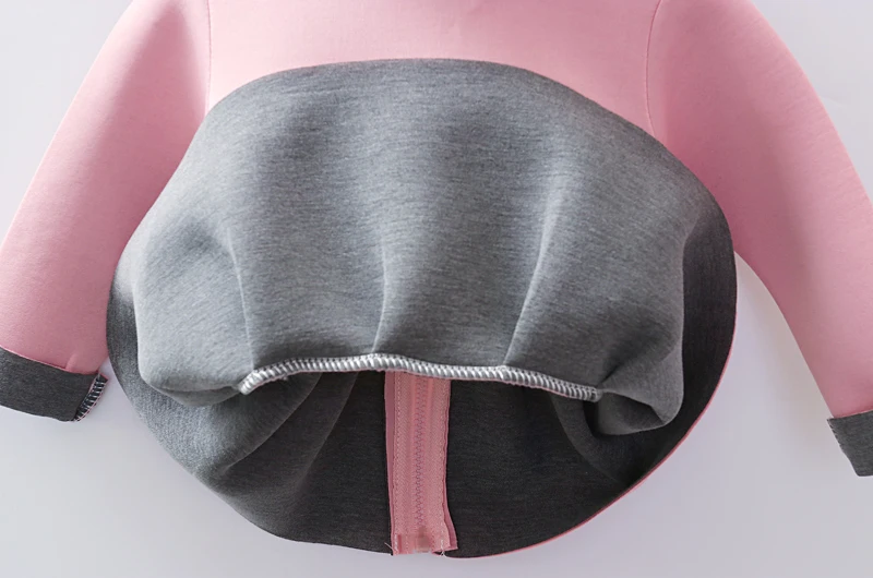 Warm Baby Girls Rabbit Ear Coats Hoodies Clothes Long Sleeve Zipper Autumn Outwear | Детская одежда и обувь