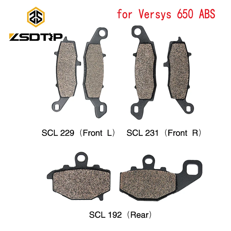 

ZSDTTRP Motorcycle Front & Rear Brake Disks For KAWASAKI Versys 650 ABS 2007-2013