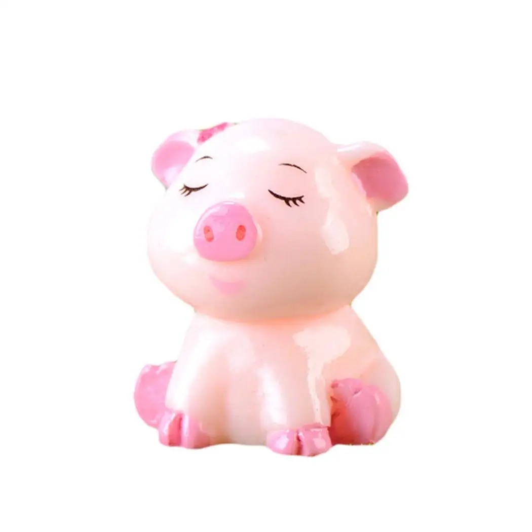 Украшения в форме поросенка из мультфильма DIY домашний микро пейзаж подходит для