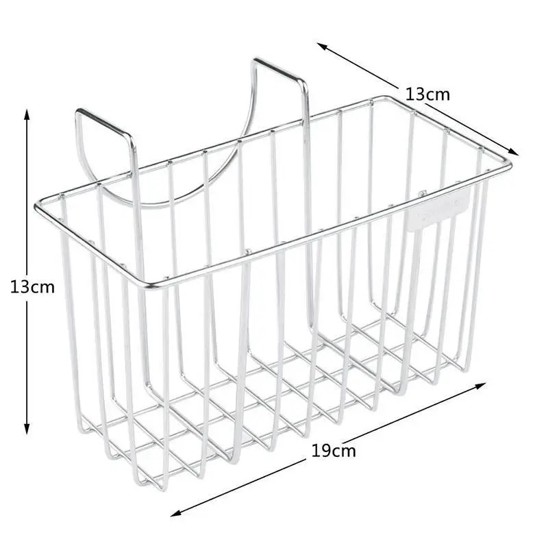 Adeeing Stainless Steel Kitchen Sponge Holder Sink Caddy Brush Towel Soap Drainer Rack For Basket | Дом и сад