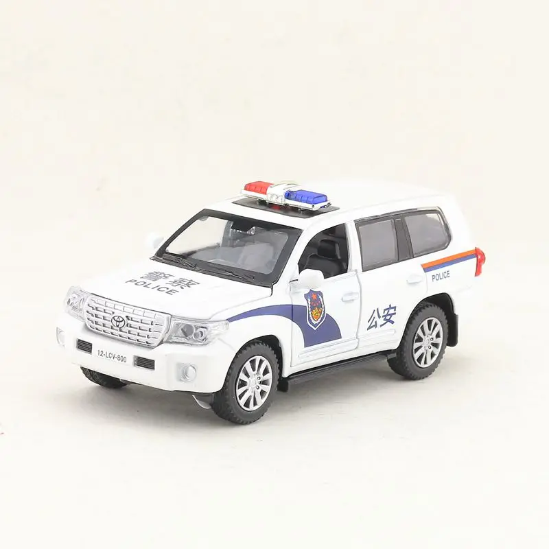 Масштаб 1:32/литая металлическая Игрушечная модель/Toyota Land Cruiser SUV Police/автомобиль со