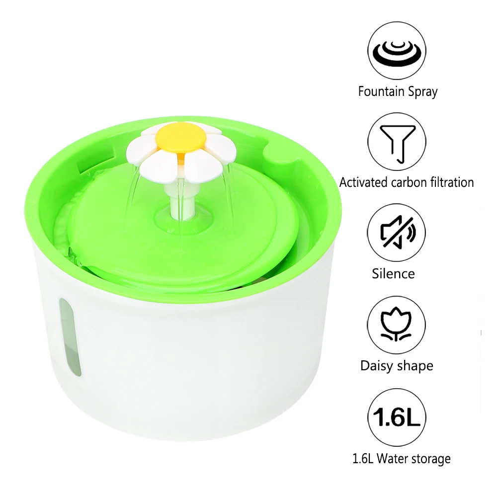 

Automatic Feeder Cat Water Fountain Cat Drinker Bowl Dog Supplies Dog Drinking Dispenser 1.6L Pet Drinker Pet Products