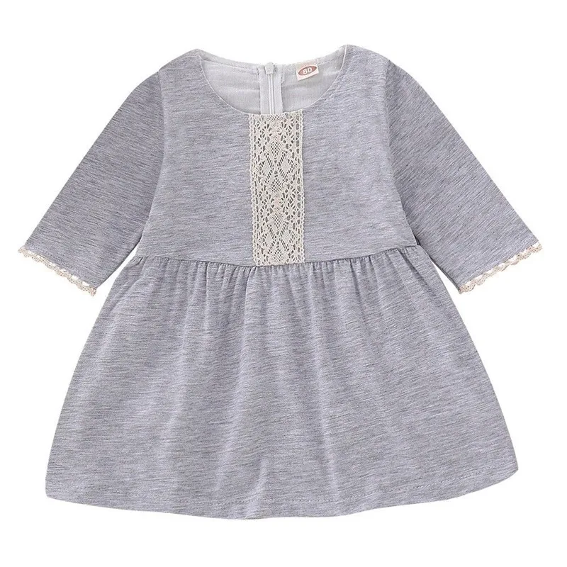 PUDCOCO Newest 2020 Toddler Baby Kids Girl Long Sleeve Princess Tutu Dress Wedding Party Gown Child Cute Cotton Clothes 1-6Y | Детская