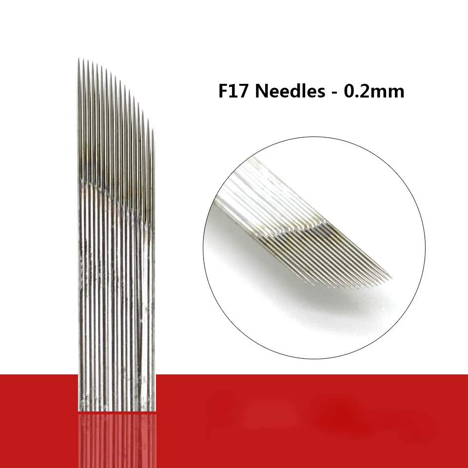 100pcs Double Row Needles Manual Pen Blades 15 pins Microblading Permanent Makeup Eyebrow Tattoo 3D Embroidery | Красота и здоровье