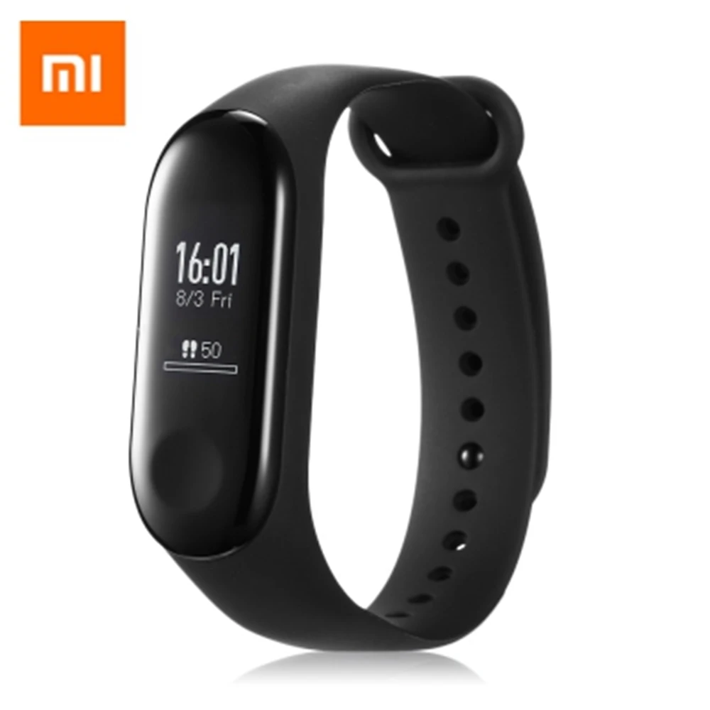 Оригинальный Xiaomi Mi группа 3 XMSH05HM Смарт трекер сердечного ритма мониторы
