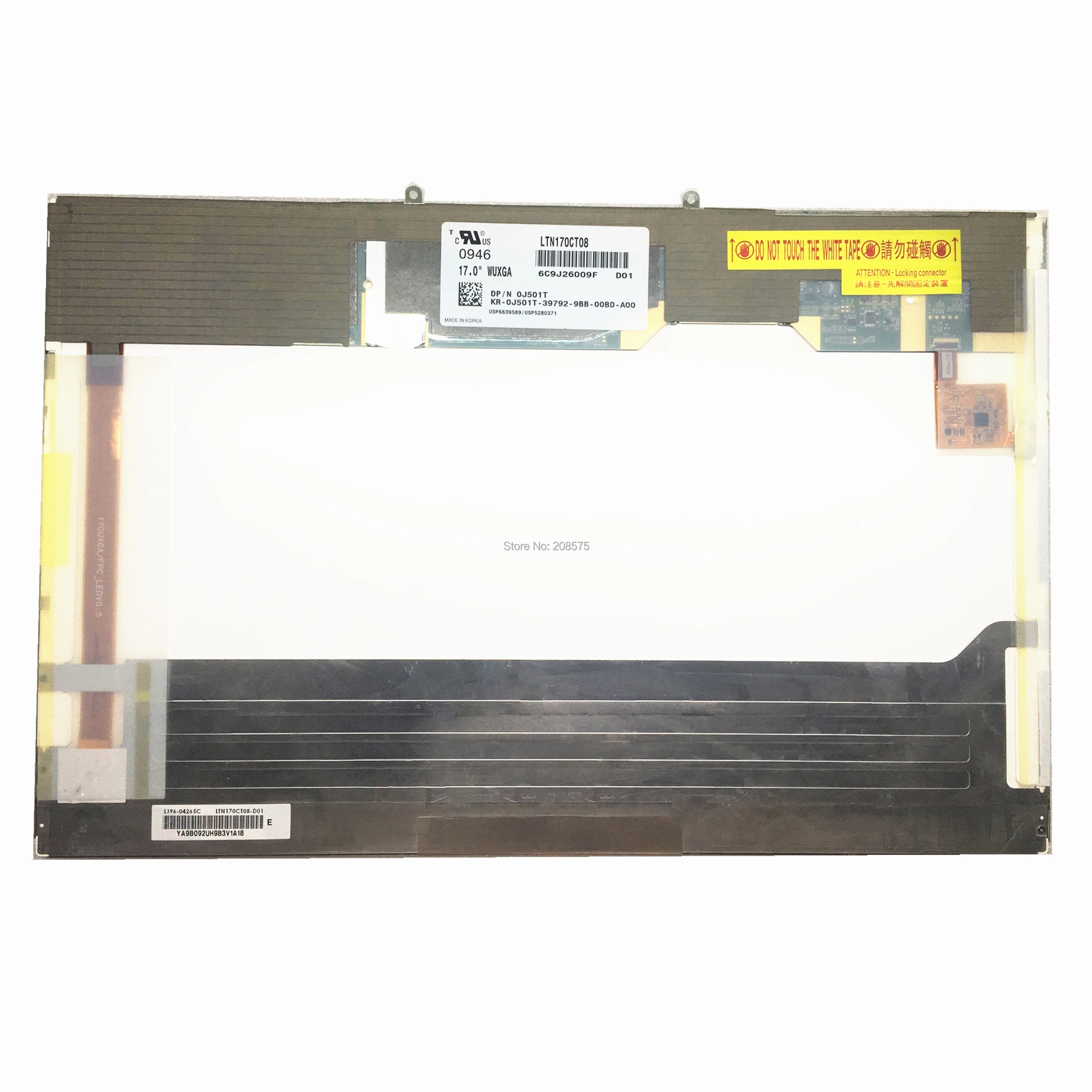

Free Shipping LTN170CT08 LTN170CT08-D01 fit for DELL Laptop Lcd Screen Panel 1920*1200 LVDS 40pins