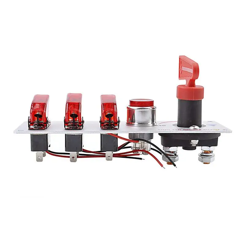 DC12V (полиуретан) с откидной крышкой вверх панель переключателя зажигания 5 в 1
