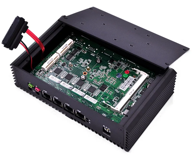 Qotom устройство брандмауэр маршрутизатор Q370G4 Q375G4 Core i7 4500U 5500U AES NI безвентиляторный