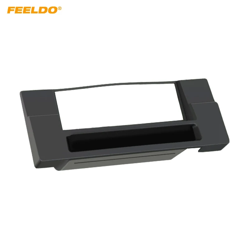 

FEELDO 1Din Car Radio Panel Fascia Frame For BMW-5 E39 X5 E53 Stereo Frame Plate Dashboard DVD Palyer Bezel Installation Trim