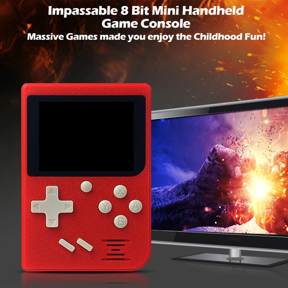 Портативная игровая мини консоль с ЖК экраном 2 4 дюйма 8 бит портативный игровой