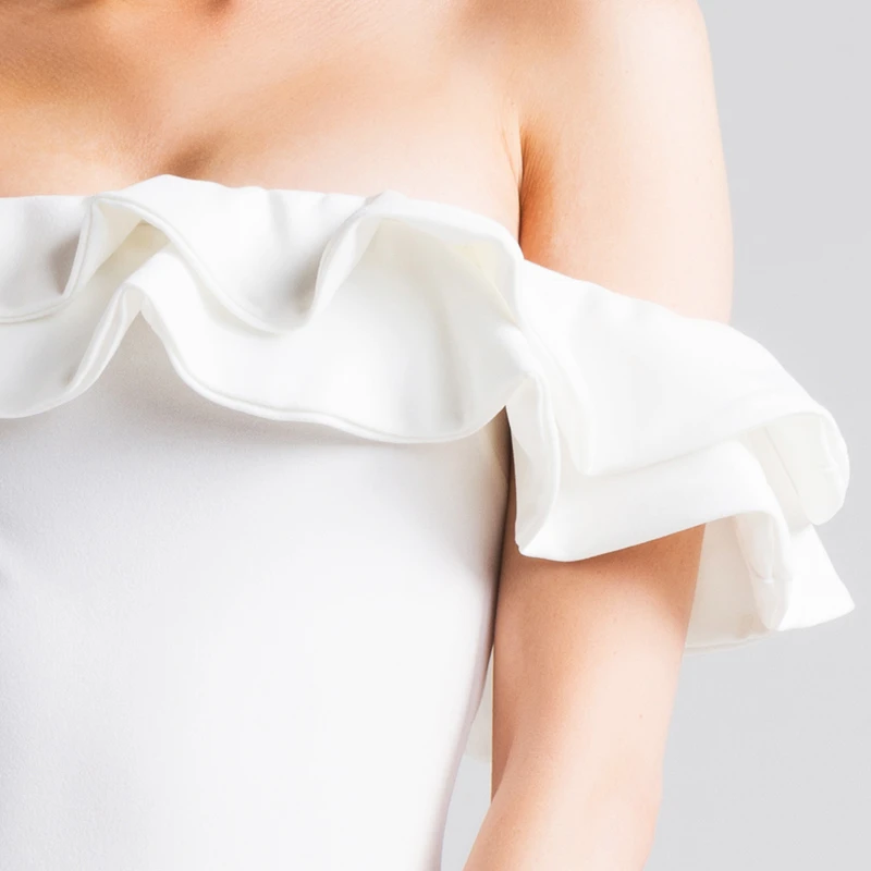 Один трек ум с открытыми плечами платье|Женские платья| |