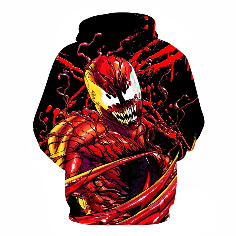 BIANYILONG 2018 Толстовка Venom: Deadly Guardian Косплей Костюм с 3D принтом Edward Brock куртки хип хоп