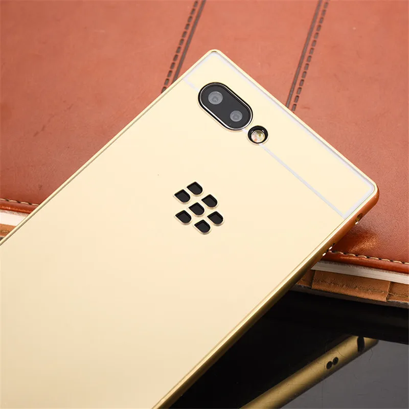 Для BLACKBERRY KEY2 чехол 4 5 зеркальное покрытие Алюминиевый металлический бампер