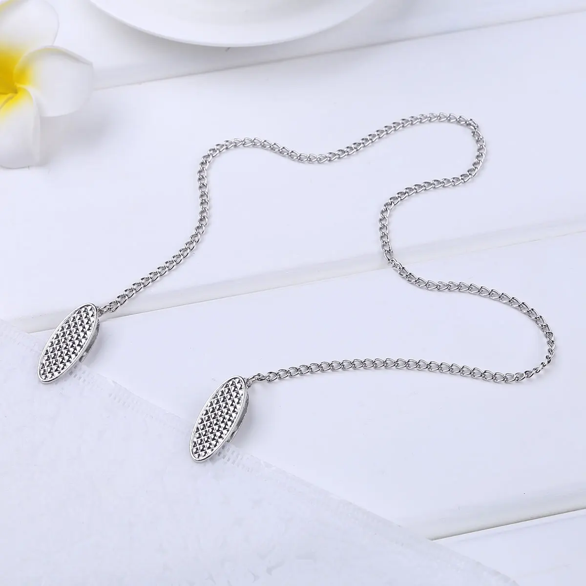 Metal Apron Bib Clip Holders For Elderly Adult Baby Keep Napkin Securely Placed