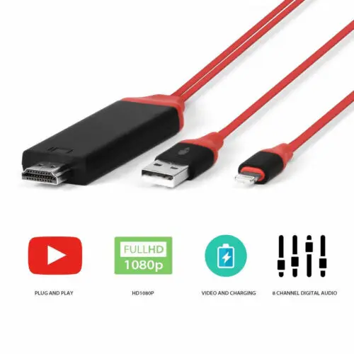 USB к HDMI ТВ адаптер зеркало HD 1080 OTG MHL зарядное устройство кабель для samsung Android не iPhone|
