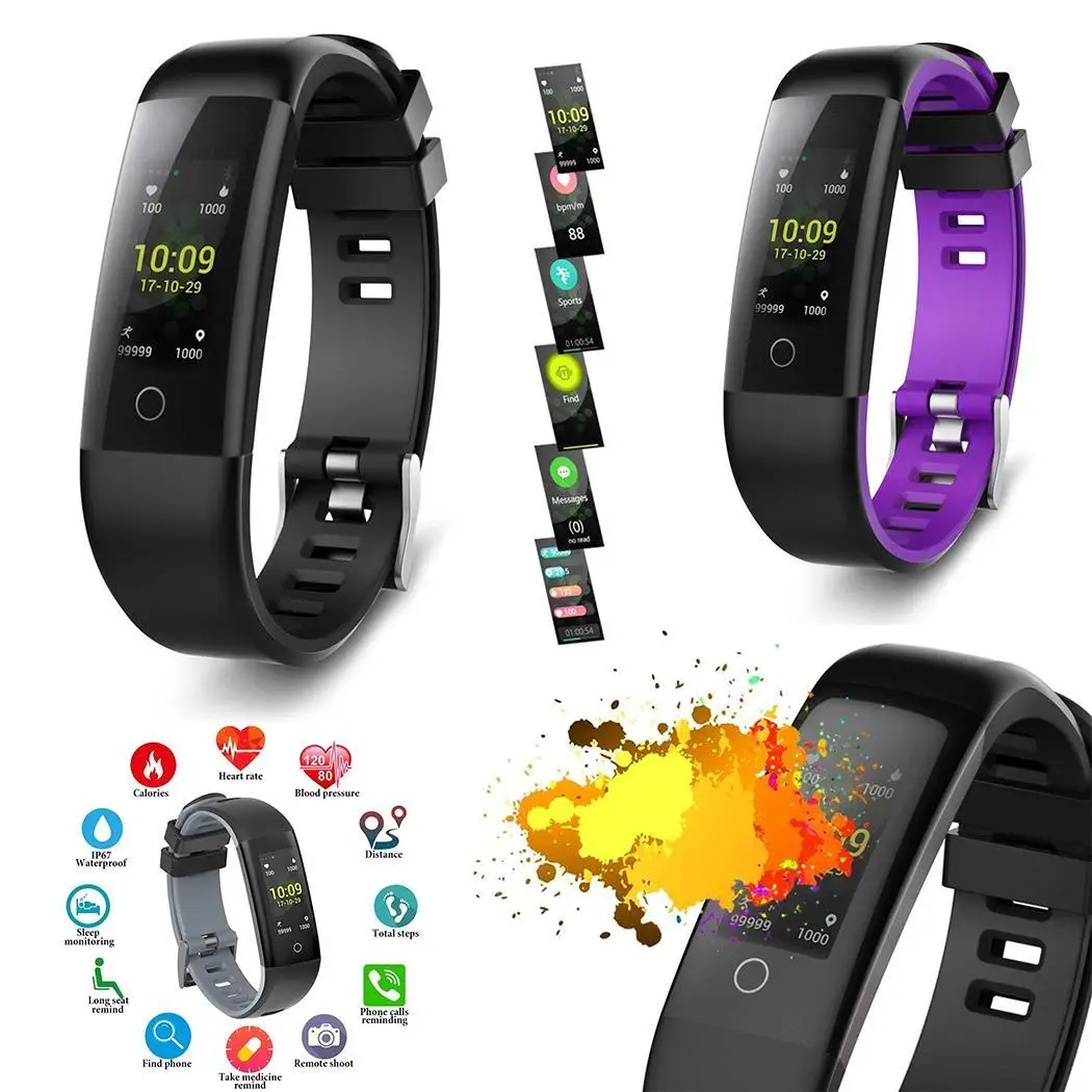 LCD Manual Unisex Smart Screen User IP67 5H Standby Casual Square Days 1 Closure TPU Buckle About 15 7 Shape Watch | Электроника