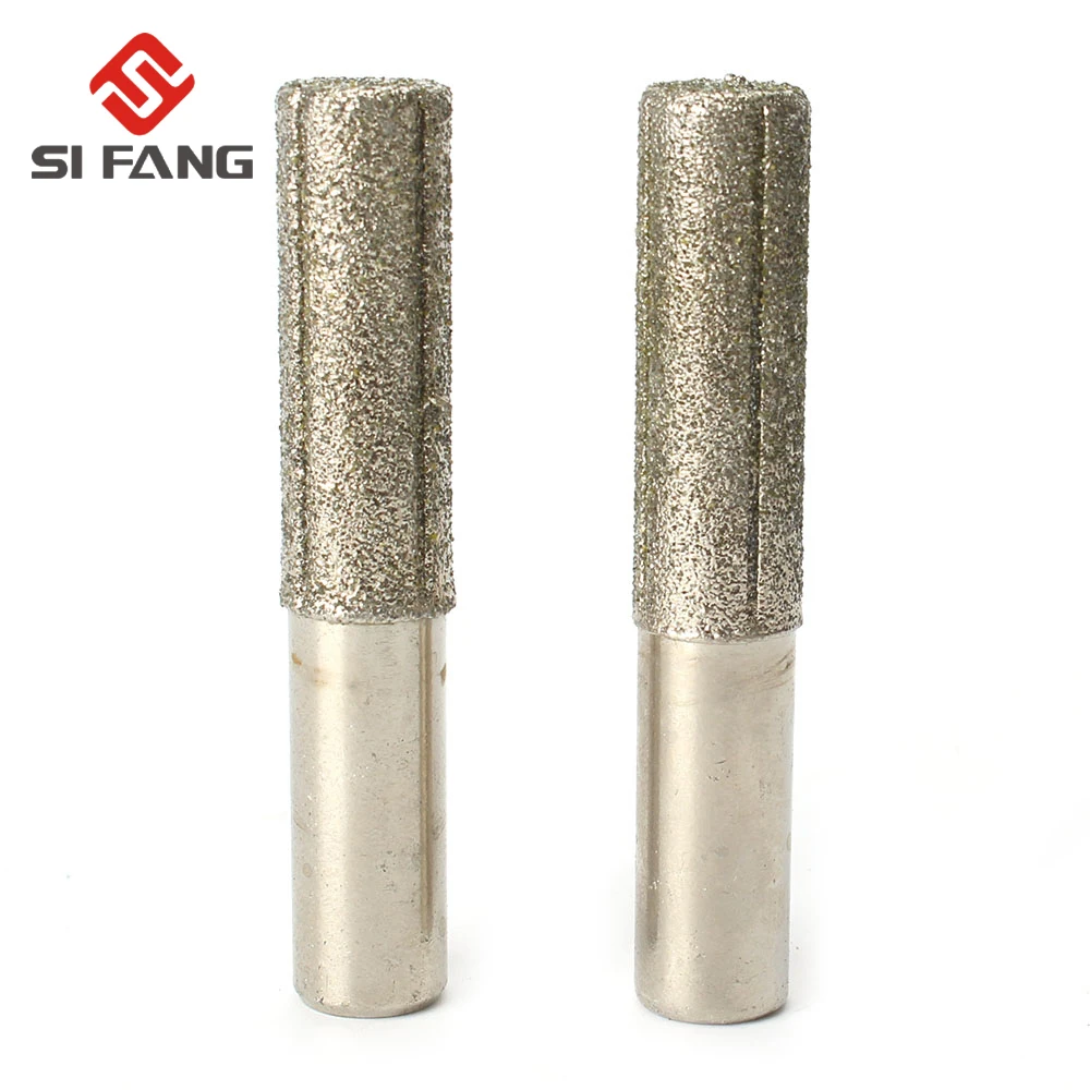 

2pcs 1/2" Shank Diamond Profile Wheel Granite Marble Brazed Straight Bit Set for Marble Granite Edge Profiling/Cutting