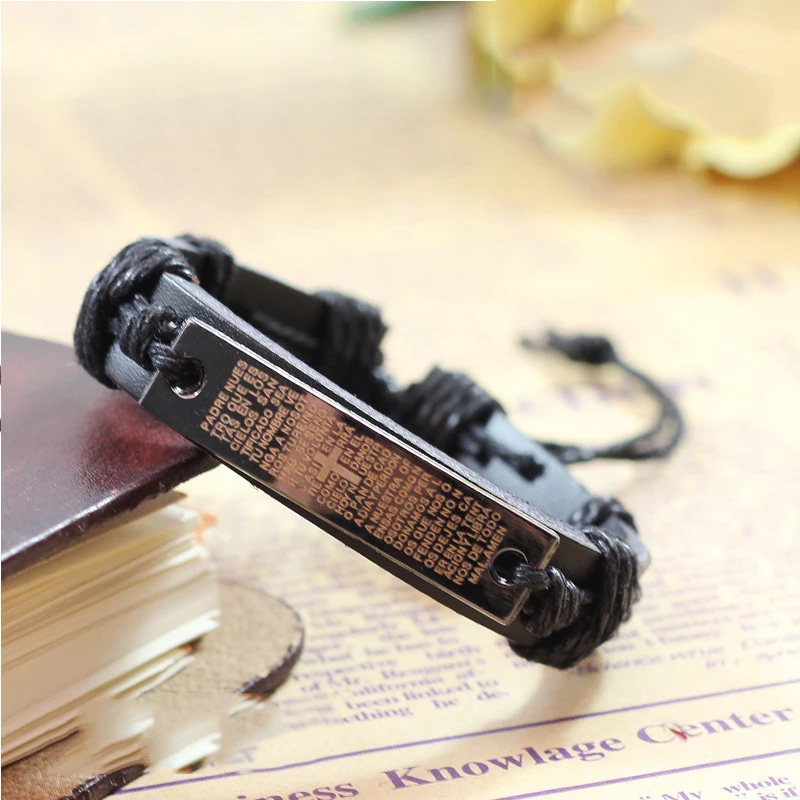 2019 европейский и американский крест браслет Священное Писание религиозное