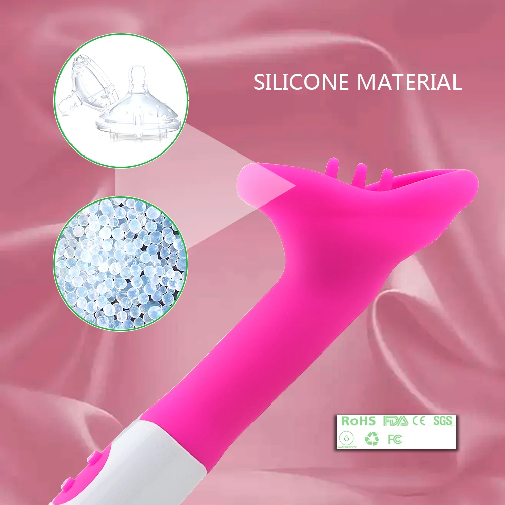 Cocolili Oral Vibrator for Women Nipple Stimulator Massager Powerful Tongue Vibrating Massage For 12 Speed |