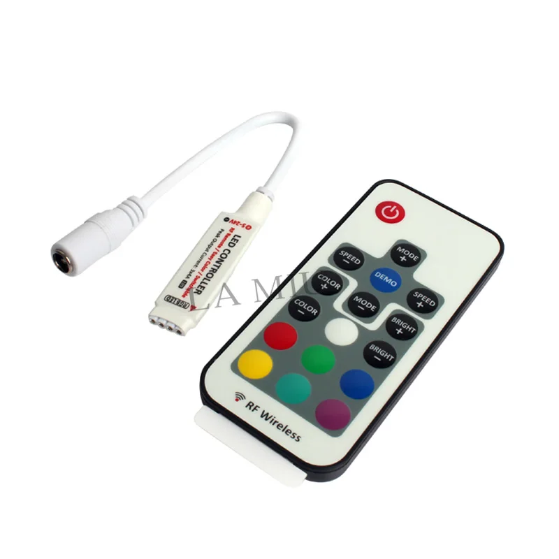 Мини LED RGB контроллер USB RF 17 клавишный удаленный беспроводной DC 5 в 12 В для 5050 3528