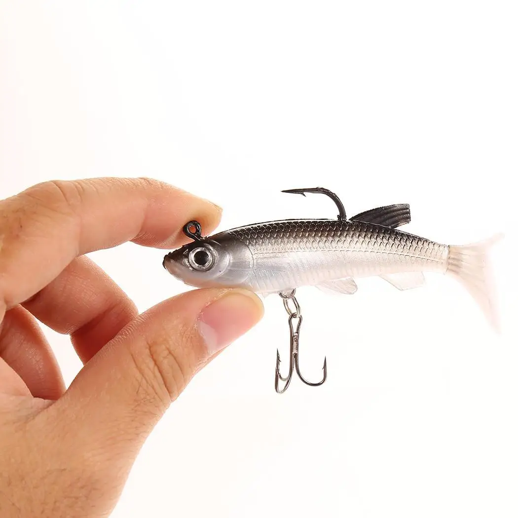 River Baits Bass Fishing Sea Lake Artificial Hooks Seaside Fish Rubber Lures Sharp Fields 5pcs Soft Pack | Спорт и развлечения