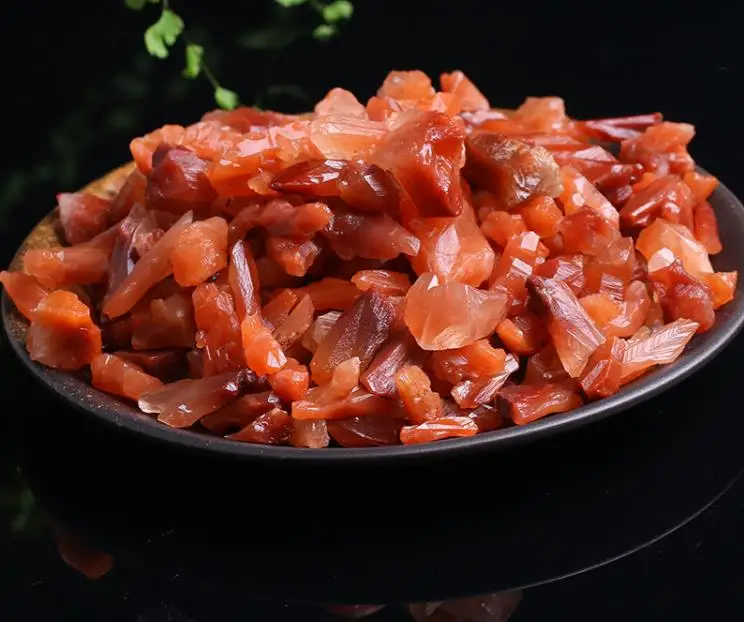 100g NATURAL RED CRYSTAL Rough QUARTZ ROCK CHIP STONES Healing | Дом и сад