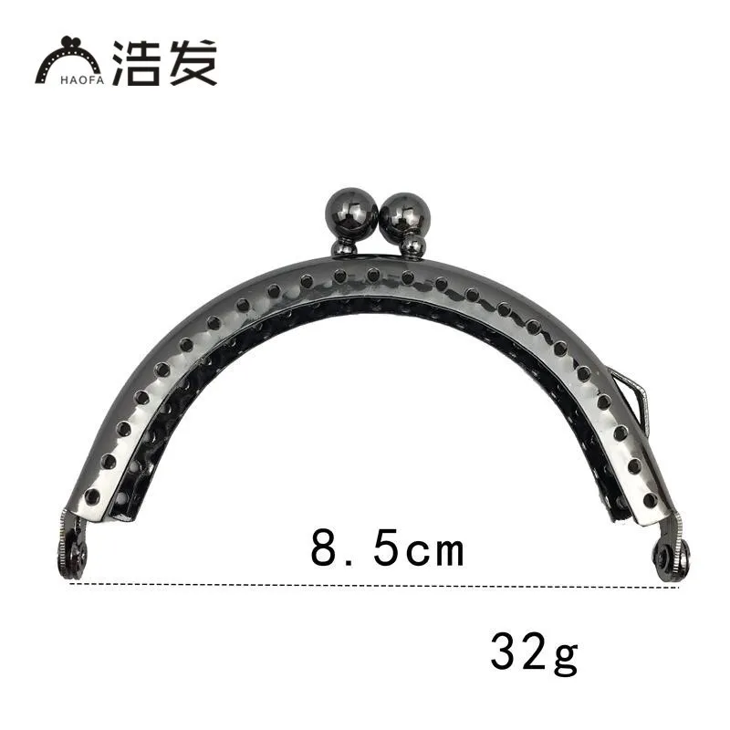 HAOFA 8.5cm Accessories for Bags Semicircle Smooth Metal Coin Purse Frame Kiss Clasp Water Droplet Handle | Багаж и сумки