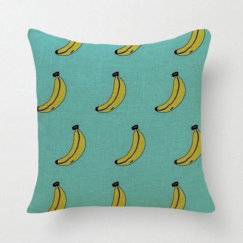 

Banana Pillow Case Square Cushion Cover Pillowcase For Sofa Office Car Home Decor