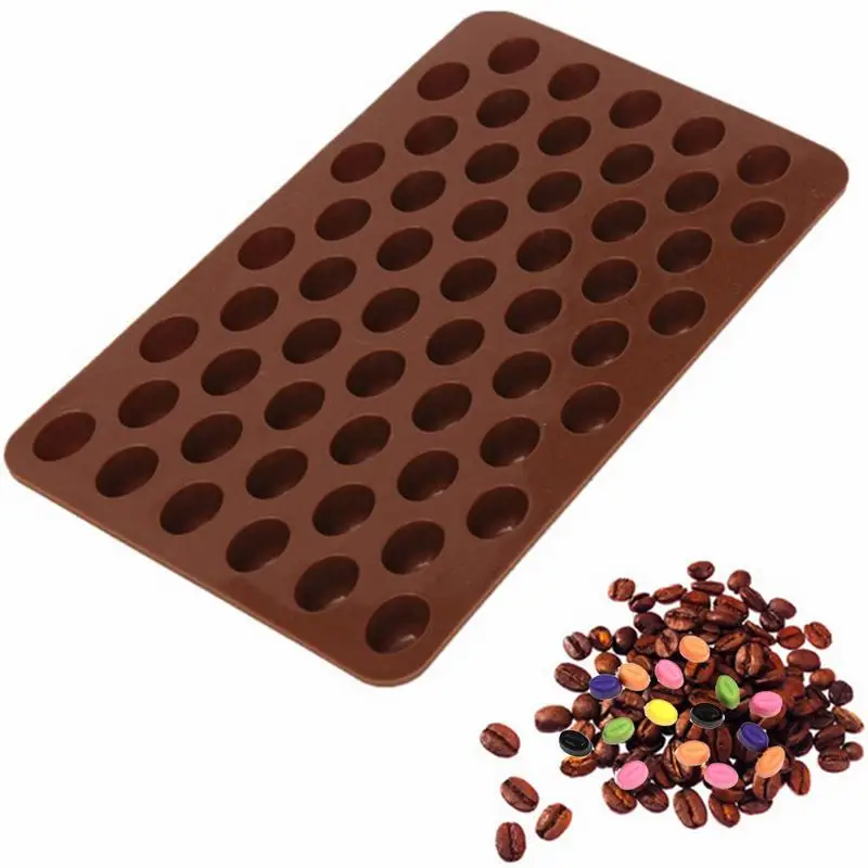 Силиконовые шоколадные кофейные бобы формы конфеты торт сладости 55 полость