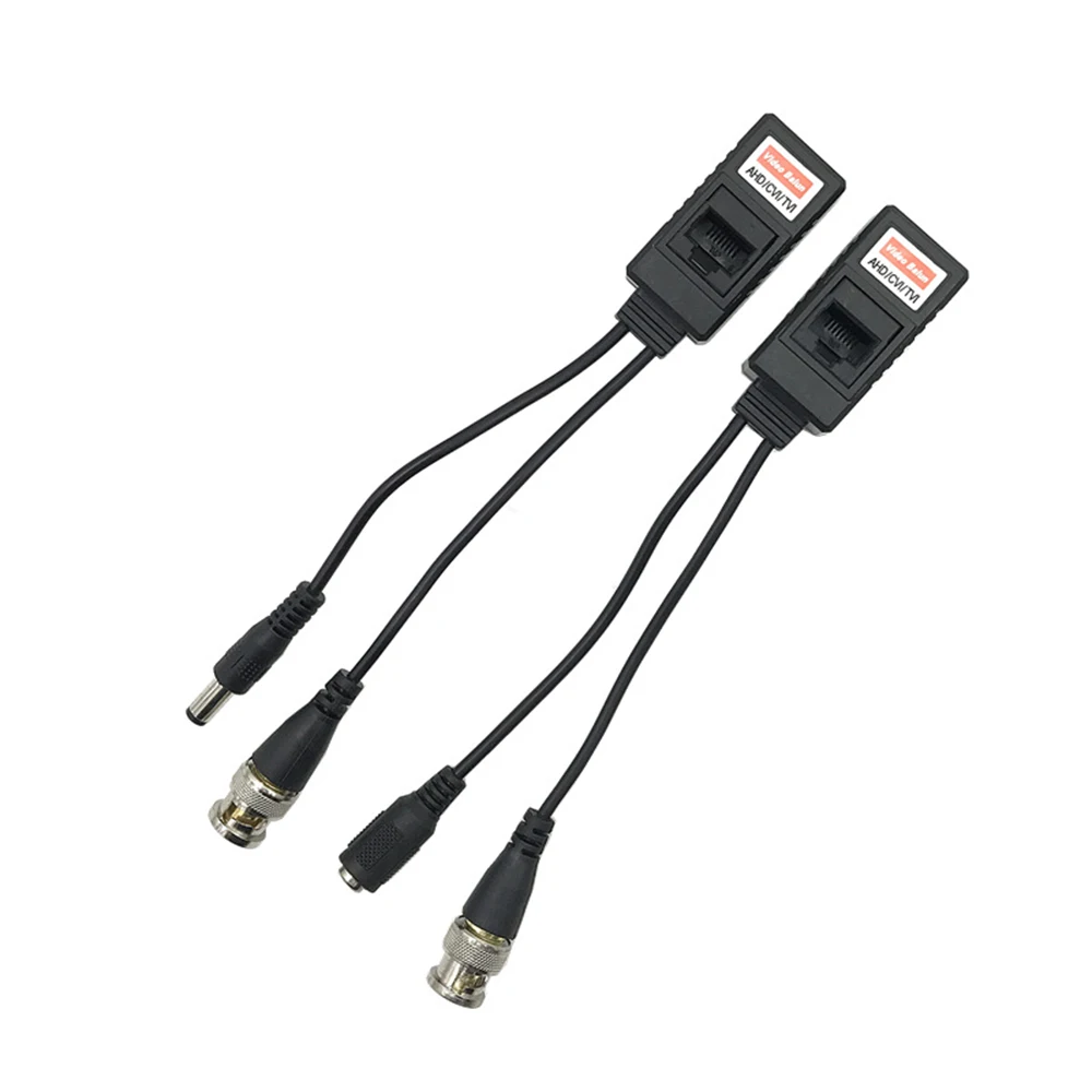 BNC к RJ45 Пассивные видео кабели питания + Аудио балун трансивер для камеры