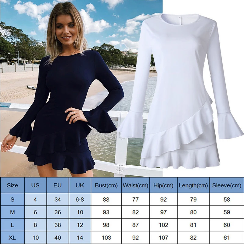 

2020 Autumn Women Fashion Ruffles Dress Casual Turtleneck Butterfly Sleeve dresses Elegant Party Long sleeve female Vestidos
