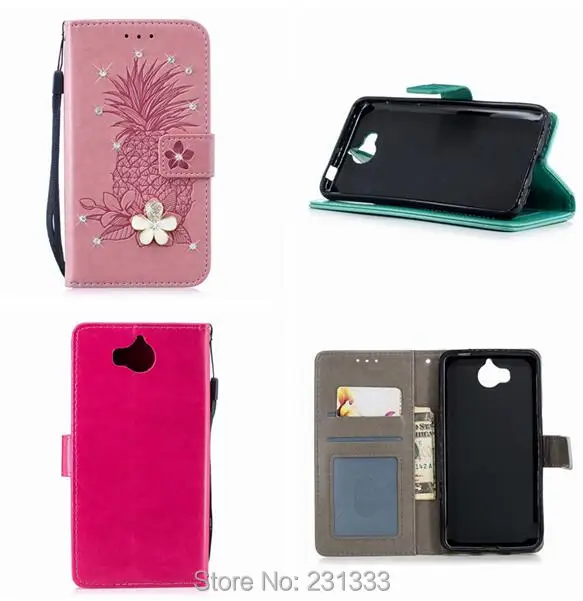 C ku 3D Алмазный Кошелек с ананасом кожаный чехол для Huawei P30 PRO P20 P10 P9 P8 LITE 2017 MATE 10 ID