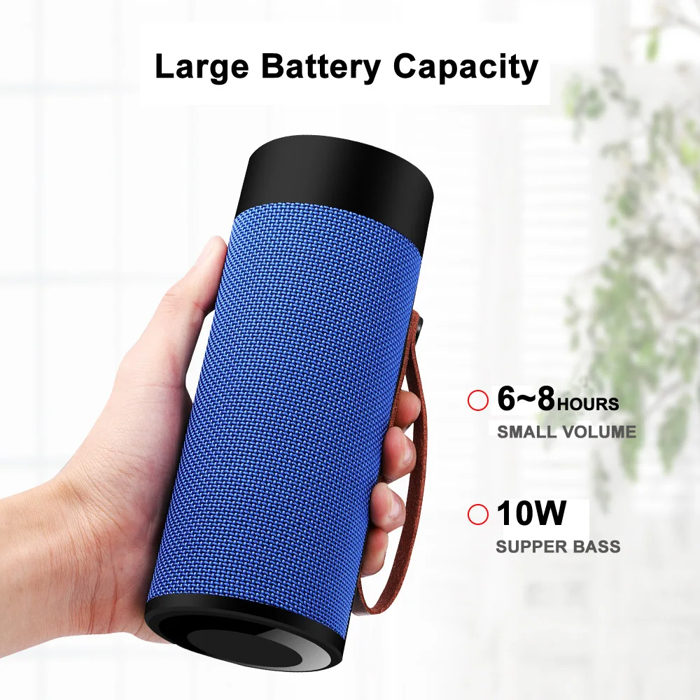 Портативный беспроводной bluetooth-динамик сабвуфер с микрофоном супер бас-Колонка