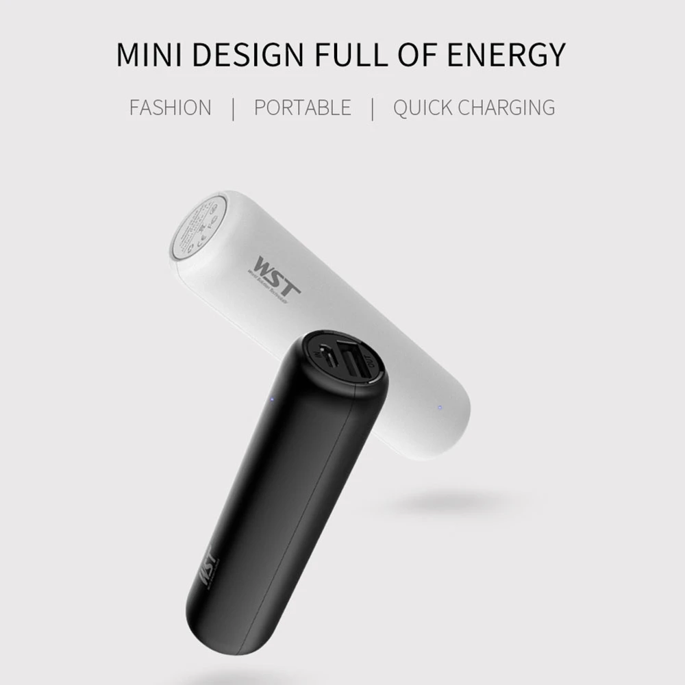 KISSCASE мини 3350 мАч Быстрый внешний аккумулятор для iPhone Samsung Xiaomi портативное