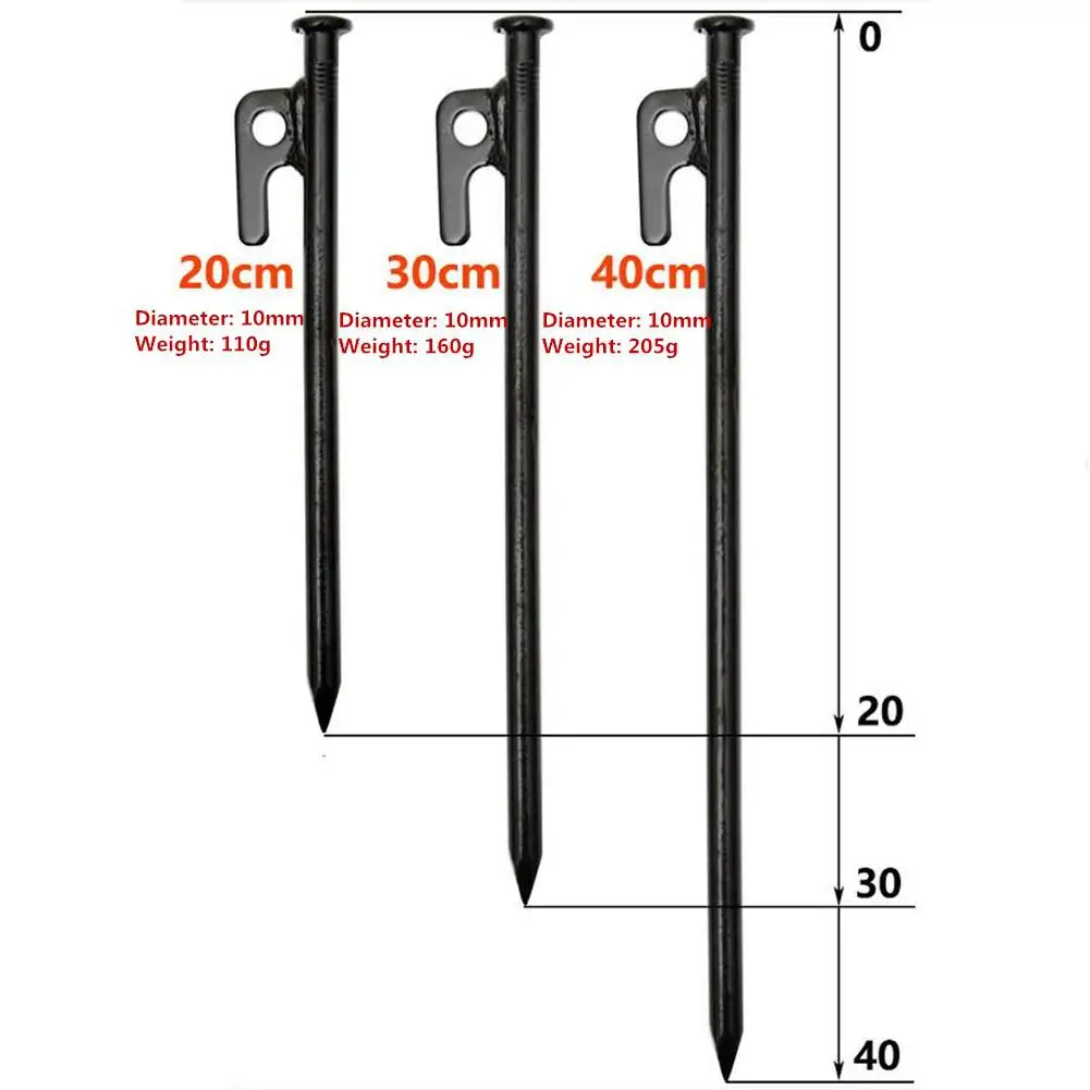 Mounchain 20cm Outdoor Camping Thicker Extension Steel Tent Nail | Спорт и развлечения